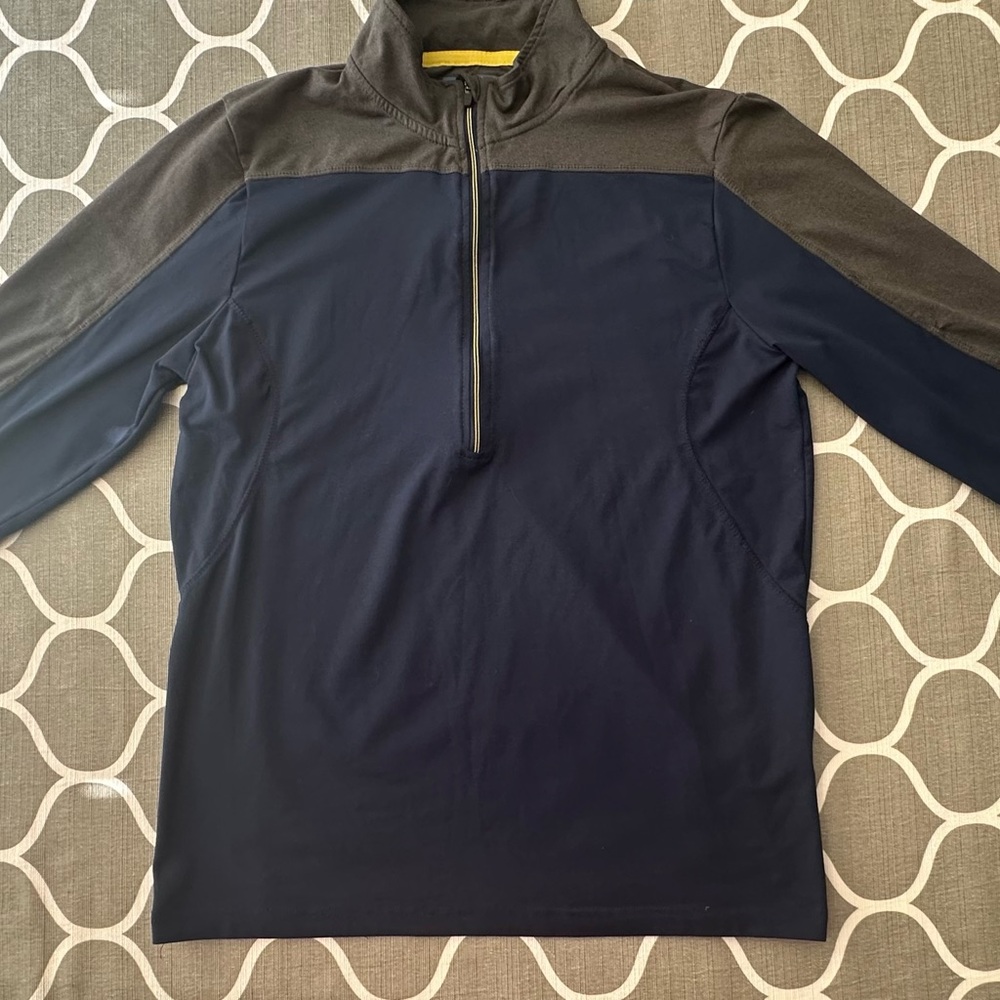 Mondetta 1/4 Zip Pull Over Blue & Grey Men’s Small EUC